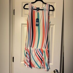 Colorful Striped Sleeveless Dress